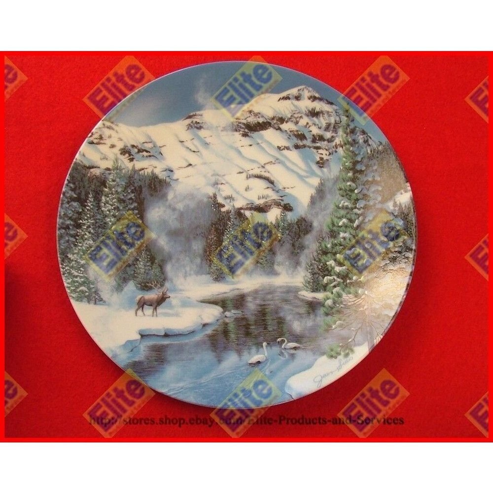 Natures‎ Legacy Series "Winter Peace in Yellowstone Park" Plate - MIB COA